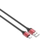 Кабель для телефона "LDNIO" LS431 USB - Type-C (2.4A, медь, красный, 86 жил) 1 м