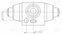 Цилиндр тормозной задний d=17.5 мм (алюминий) TRIALLI CF 1845