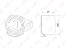Ролик натяжной ремня ГРМ LYNXauto PB-1088