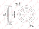 Барабан тормозной LYNXauto BM-1071