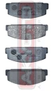 Колодки тормозные дисковые задние Akyoto AKD-1076
