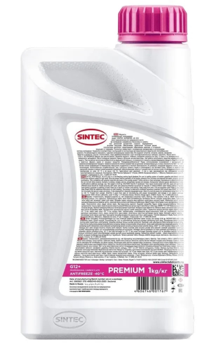 Антифриз Sintec Premium G12+ розовый -40°С 1 кг 990563 купить по ...
