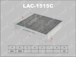 Фильтр салона угольный LYNXauto LAC-1515C