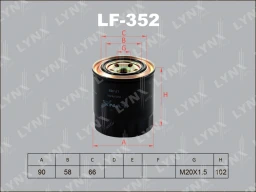 Фильтр топливный LYNXauto LF-352