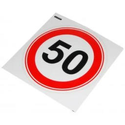Наклейка Знак ограничения скорости "50"