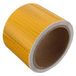 Наклейка Светоотражающая лента (50*500 мм, желтая)