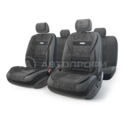 Чехлы автомобильные Autoprofi Multi Comfort  эко-кожа/флок черный 11 предметов