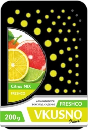 Ароматизатор под сиденье Azard Freshco VKUSNO Citrus Mix/Цитрусовый микс