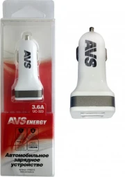 Устройство зарядное для телефона "AVS" (2 порта UC-323 (3,6А))