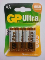 Батерейка GP Ultra LR06|AA щелочная блистер, алкалиновая, 4