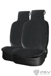 Накидка на сиденье искусственный мех темно-серый (145х55 см) "PSV" Mutton (2 шт.)
