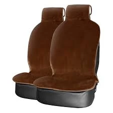 Накидка на сиденье искусственный мех коричневый (145х55 см) "PSV" Mutton (2 шт.)