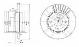 Диск тормозной DELPHI BG3359