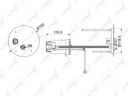 Фильтр топливный LYNXauto LF-1070M