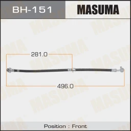 Шланг тормозной Masuma BH-151