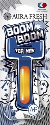 Ароматизатор подвесной для автомобиля Aura Fresh BOOM BOOM For men/ для мужчин
