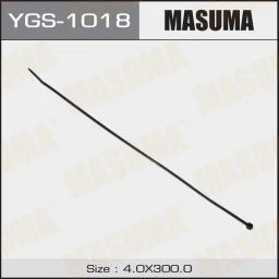 Хомут нейлоновый черный 4x300 мм Masuma YGS-1018
