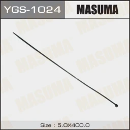 Хомут нейлоновый "MASUMA" 5х400 мм (черный) (цена за 1шт. отгрузка кратно100 шт.) 