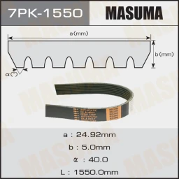 Ремень поликлиновой Masuma 7PK-1550
