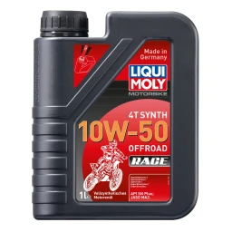 Моторное масло 4-х тактное Liqui Moly Motorbike 4T Synth Offroad Race 10W-50 синтетическое 1 л