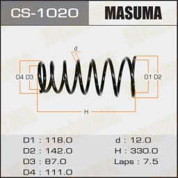 Пружина подвески Masuma CS-1020
