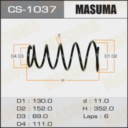 Пружина подвески Masuma CS-1037