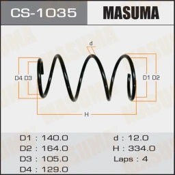 Пружина подвески Masuma CS-1035