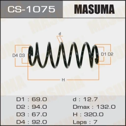 Пружина подвески Masuma CS-1075