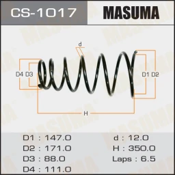 Пружина подвески Masuma CS-1017