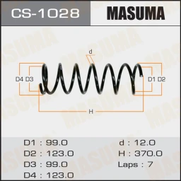 Пружина подвески Masuma CS-1028