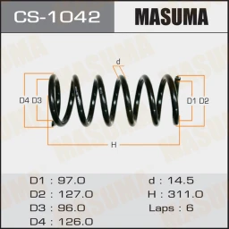 Пружина подвески Masuma CS-1042