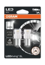 Лампа светодиодная Osram P21W 12V, 7506DWP-02B, 2 шт