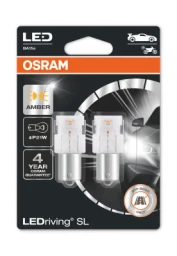 Лампа светодиодная Osram P21W 12V, 7506DYP-02B, 2 шт