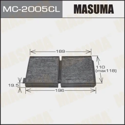 Фильтр салона угольный Masuma MC-2005CL