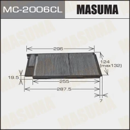 Фильтр салона угольный Masuma MC-2006CL