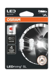 Лампа светодиодная Osram W5W 12V, 2825DRP-02B, 2 шт