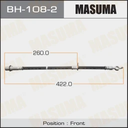 Шланг тормозной Masuma BH-108-2