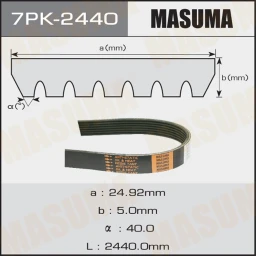 Ремень поликлиновой Masuma 7PK-2440