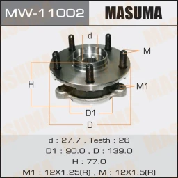 Ступичный узел Masuma MW-11002