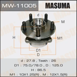 Ступичный узел Masuma MW-11005