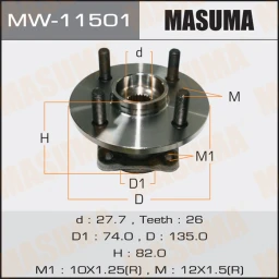 Ступичный узел Masuma MW-11501