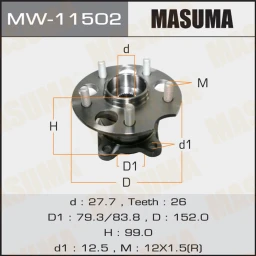 Ступичный узел Masuma MW-11502