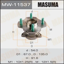 Ступичный узел Masuma MW-11537