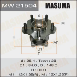 Ступичный узел Masuma MW-21504