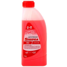 Антифриз Sibiria G11 красный -40°С 1 кг