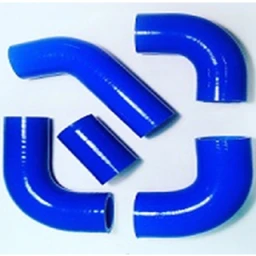 Патрубок системы охлаждения ГАЗель (406 дв.) (силикон синий) 5 шт. "CARUM"