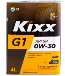 Моторное масло Kixx G1 0W-30 синтетическое 4 л
