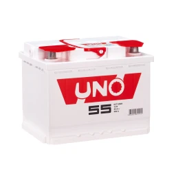 Аккумулятор легковой Uno 55 а/ч 480А Обратная полярность