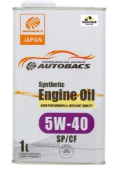 Моторное масло Autobacs Engine Oil Synthetic 5W-40 синтетическое 1 л