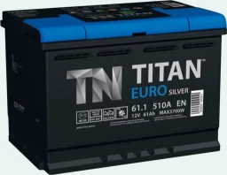 Аккумулятор легковой Titan Euro Silver 60 а/ч 600А Прямая полярность